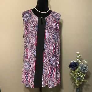 Faith and Joy Multicolored Sheer Top